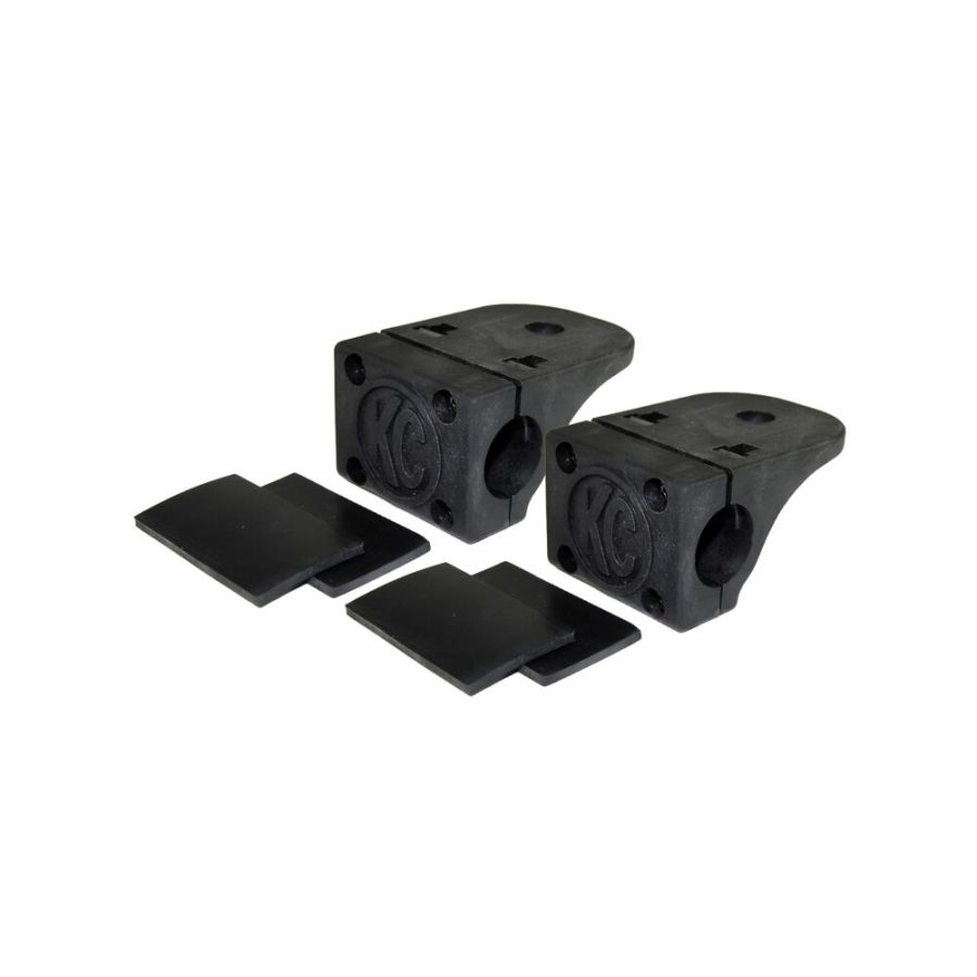 KC HILITES | KC Universal Tube Clamp Light Mount Bracket Set for .75" to 3.0" Round Light Bars
