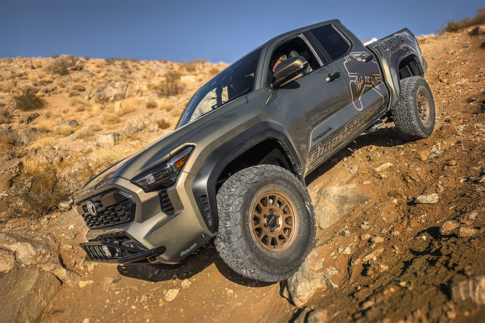 TOTAL CHAOS FABRICATION | Tacoma 4th Gen (2024 - Present) Mid Travel Lift Kit W - Front & Rear 2.5 Inch Diameter Adjustable King Shocks (24-25-K3A) - (Call To Order)