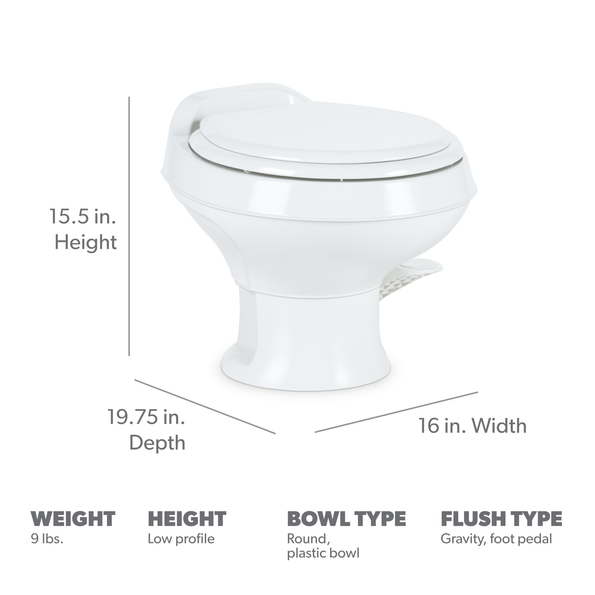 DOMETIC | RV Toilet 301 (9108782123)