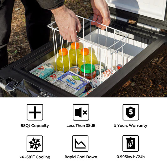 ICECO | 58QT APL55 Dual Zone 12 Volt Fridge Freezer