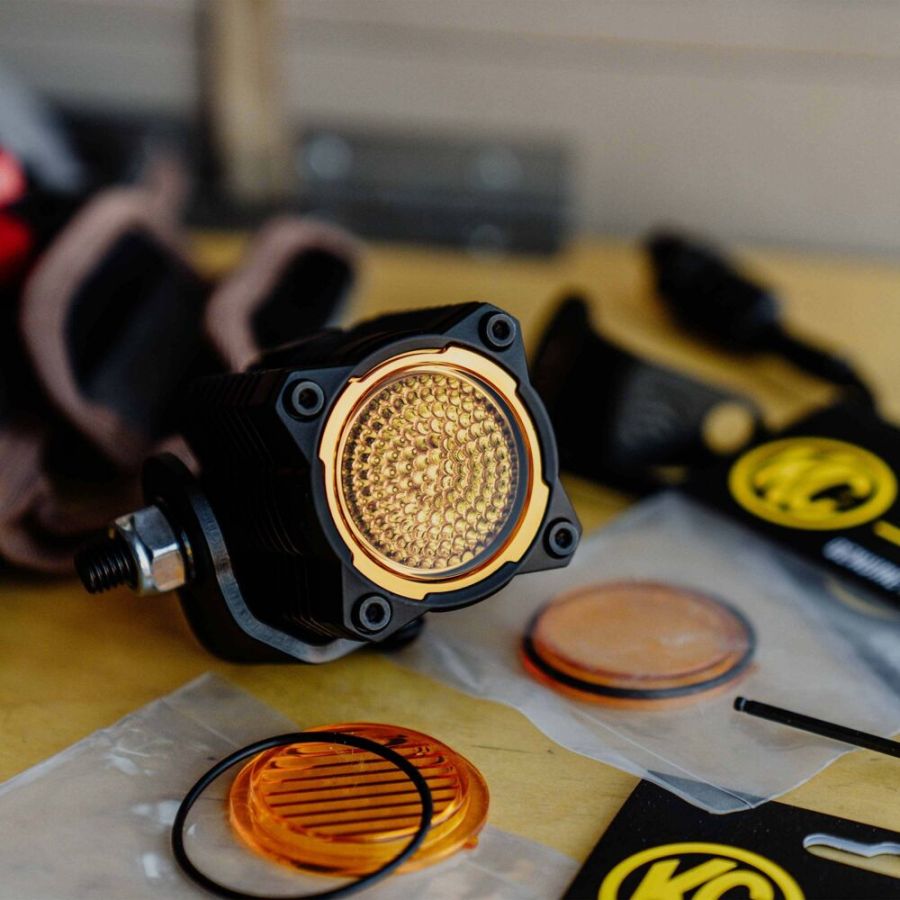 KC HILITES | FLEX ERA 1 - Performance Yellow Flood Beam Lens (4266)