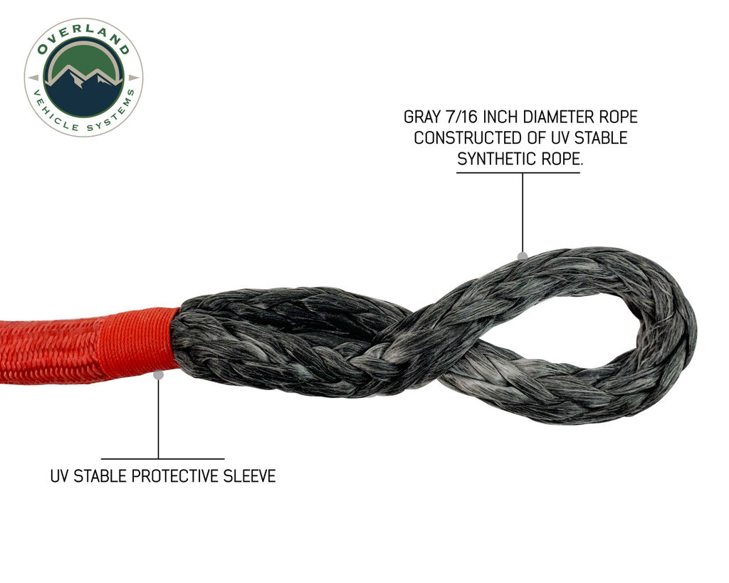 OVERLAND VEHICLE SYSTEMS | Combo Pack Soft Shackle 5/8" 44,500 lb & Recovery Ring 6.25" 45,000 lb (19-6580)
