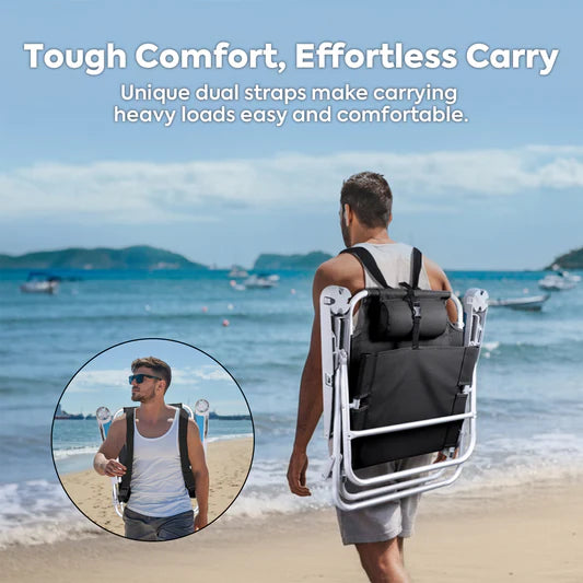ICECO | BC75 Extra-Wide Backpack Beach Chair