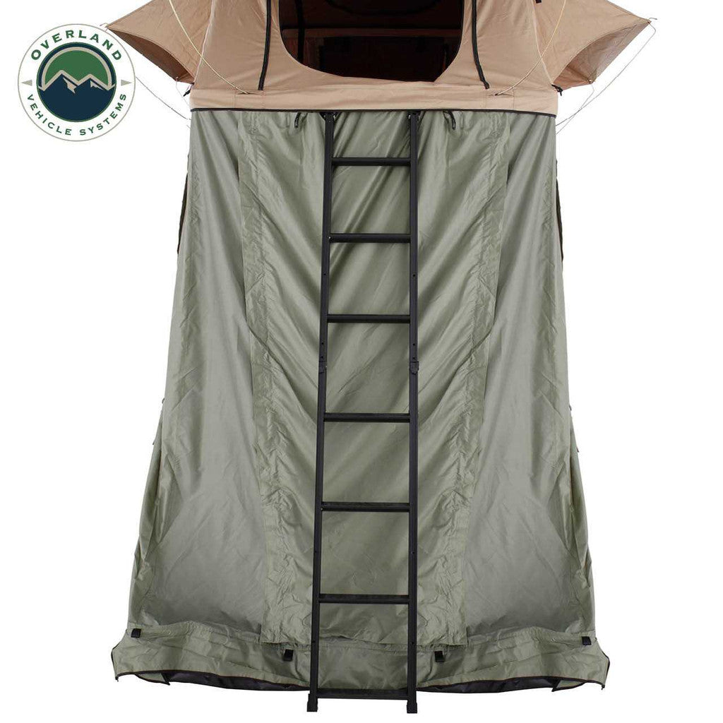 OVERLAND VEHICLE SYSTEMS | LD TMBK Roof Top Tent Annex Green Base With Black Floor & Travel Cover (18019833)