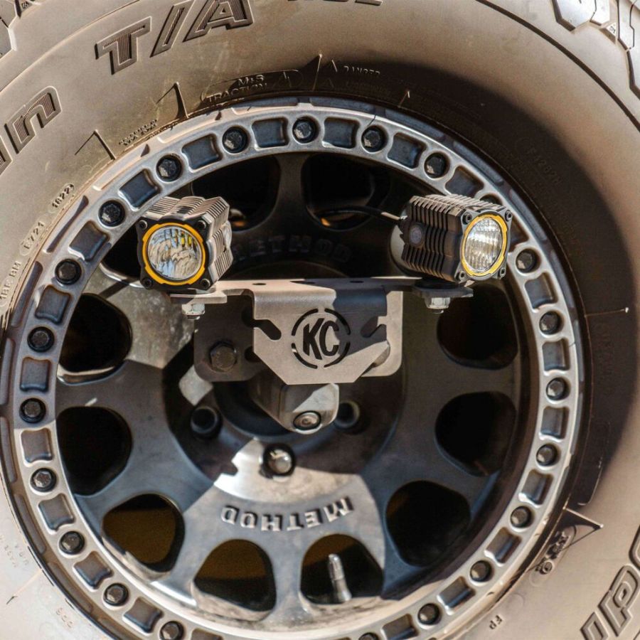 KC HILITES | Light Mount - Spare Tire Carrier - GEN6 2021+ Ford Bronco M12x1.5 Lug Nuts (7477)