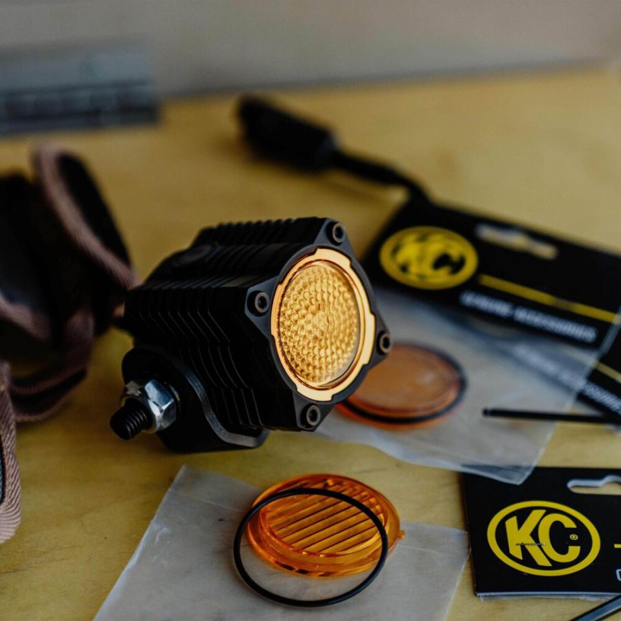 KC HILITES | FLEX ERA 1 - Performance Yellow Flood Beam Lens (4266)