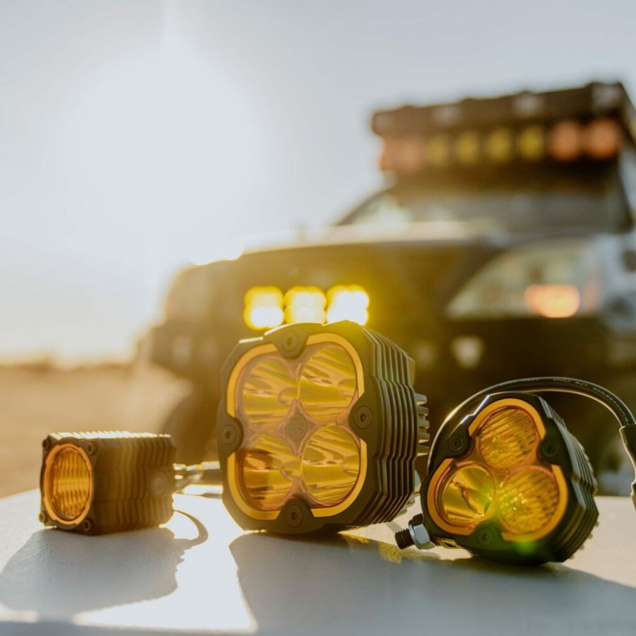 KC HILITES | FLEX ERA 1 - Performance Yellow Spread Beam Lens (4265)