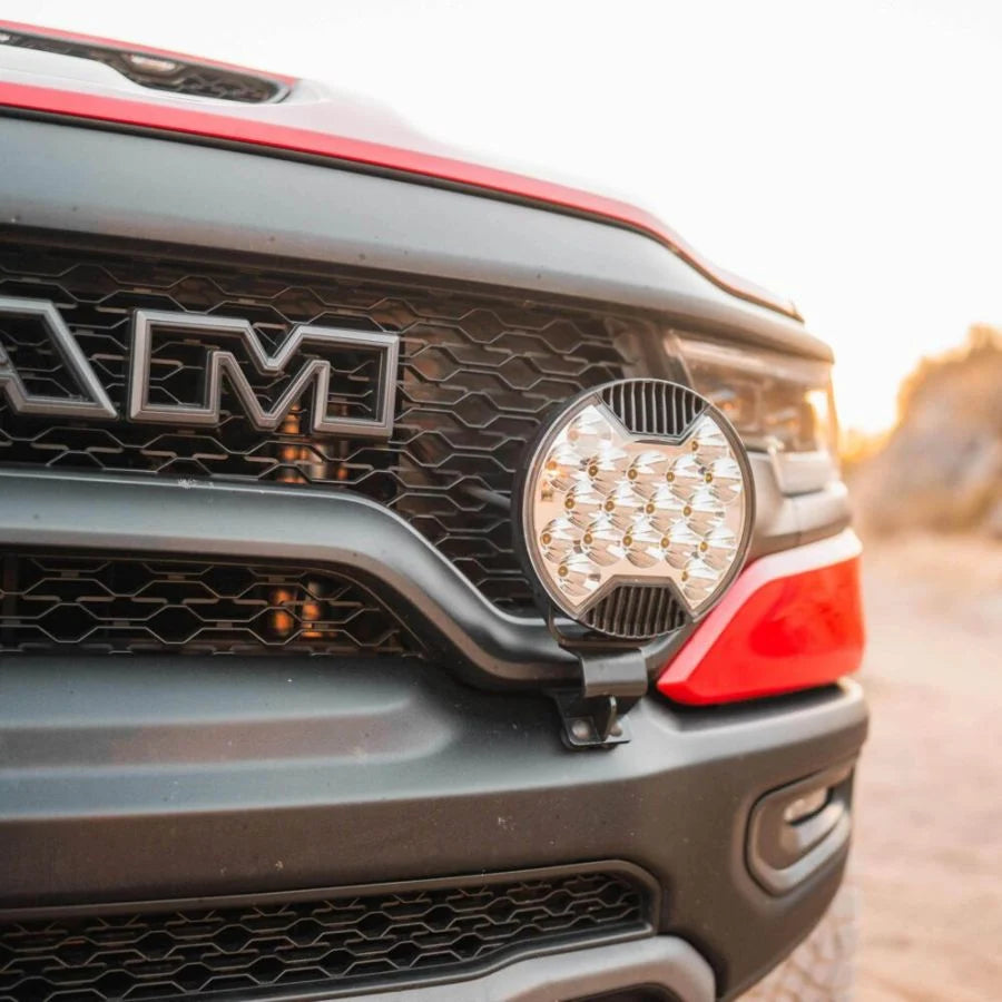 KC HILITES | Grille Mount Light Brackets for Two Lights - GEN5 2019+ RAM 1500 Rebel/1500 TRX (7346)