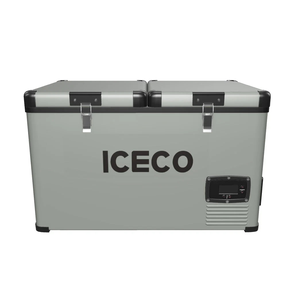 ICECO | 63.4QT VL60 Dual Zone Metal Fridge Freezer with Cover
