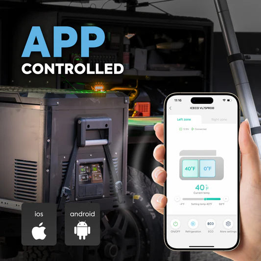 ICECO | 79.2QT VL75ProD 12V Heavy Duty Fridge Freezer