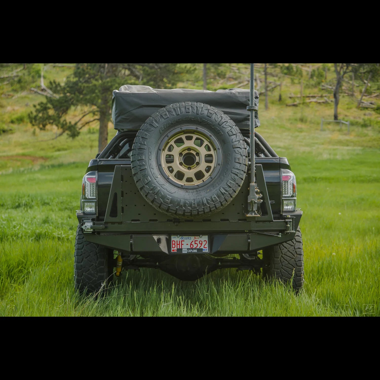 C4 FABRICATION | Tacoma 3rd Gen 2016-2023 Overland Series High Clearance Rear Bumper No Sides Tubes