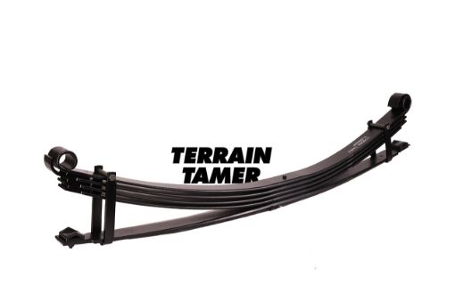 TERRAIN TAMER | Land Cruiser GDJ76 Leaf Spring Rear Fortified Parabolic Raised 50MM 700Kg Plus (TLC034AP)