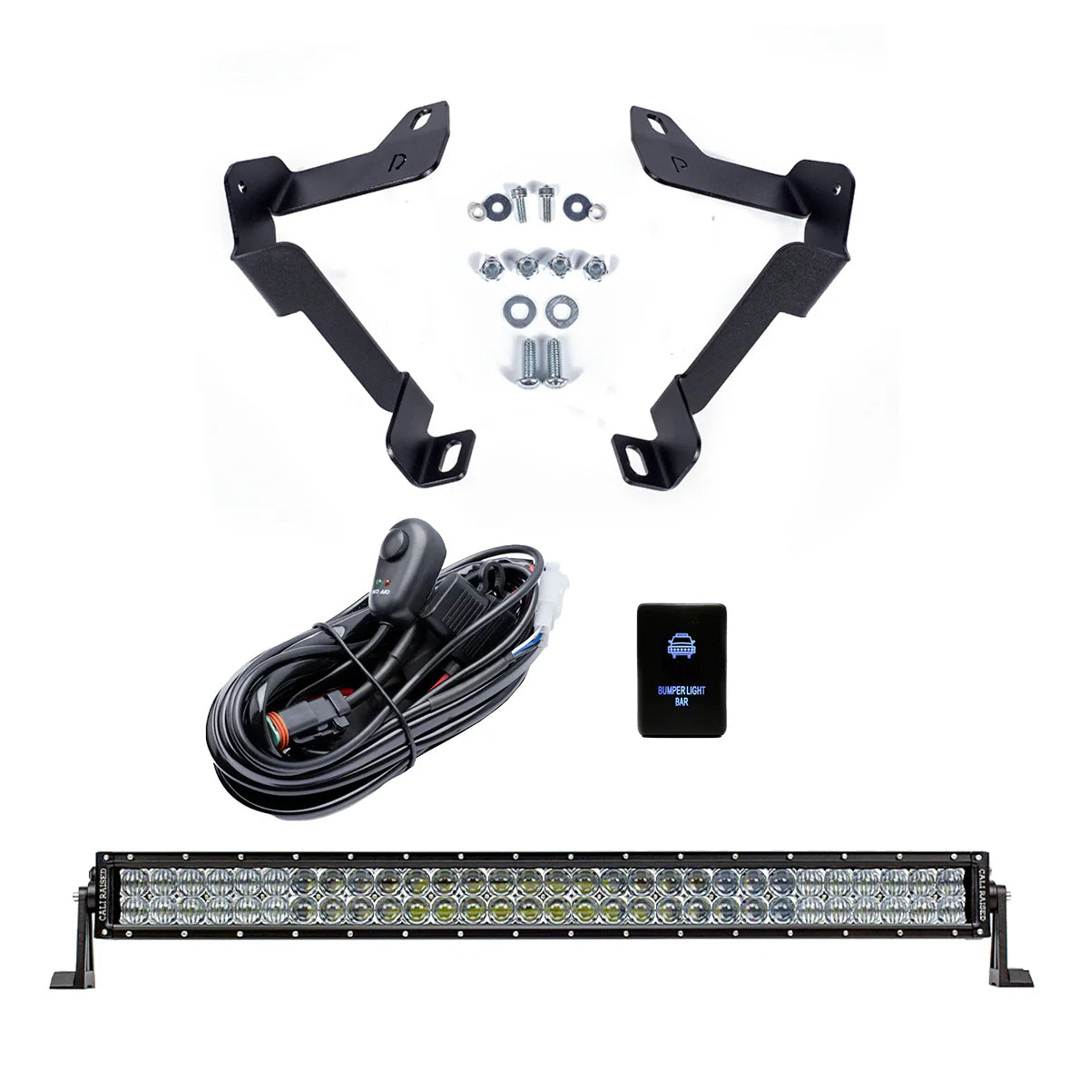 CALI RAISED | Tundra 2nd Gen (2014-2021) 32" Lower Bumper Hidden LED Light Bar Kit (CR2563)