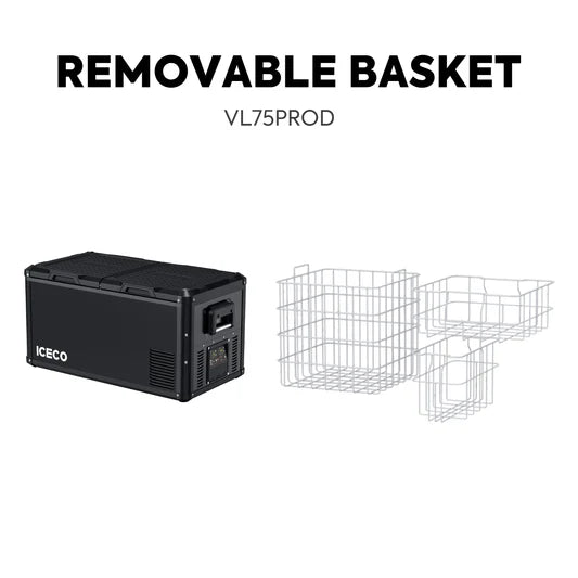 ICECO | 79.2QT VL75ProD 12V Heavy Duty Fridge Freezer