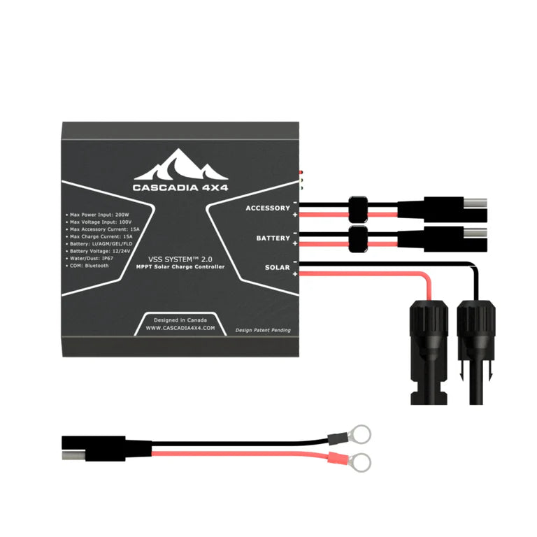 CASCADIA 4X4 | 15A MPPT Bluetooth Solar Charge Controller | VSS System™ 2.0