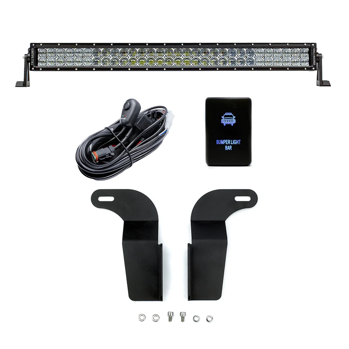 CALI RAISED | Tacoma 2nd Gen (2005-2015) 32" Lower Bumper Hidden LED Light Bar Kit (CR2467)
