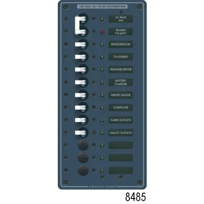BLUE SEA SYSTEMS | AC Main + Additional Positions Circuit Panels (164647)