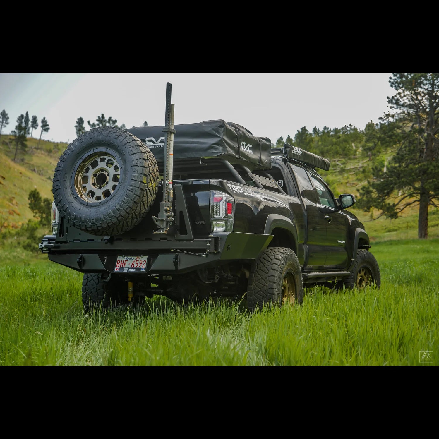 C4 FABRICATION | Tacoma 3rd Gen 2016-2023 Overland Series High Clearance Rear Bumper No Sides Tubes