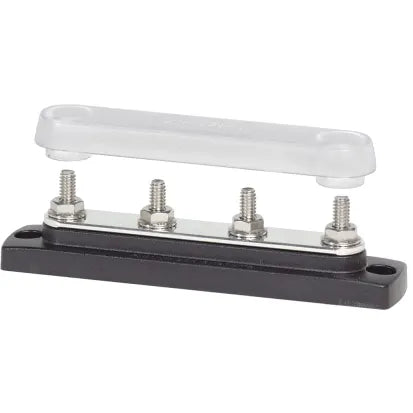 BLUE SEA SYSTEMS | Common Bus Bar 150A Four 1/4"-20 Studs With Cover (191903)