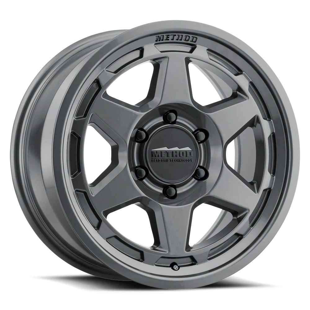 METHOD RACE WHEELS | 708 HD Gloss Titanium Heavy Duty Bead Grip Single Wheel (MR70889052830H)