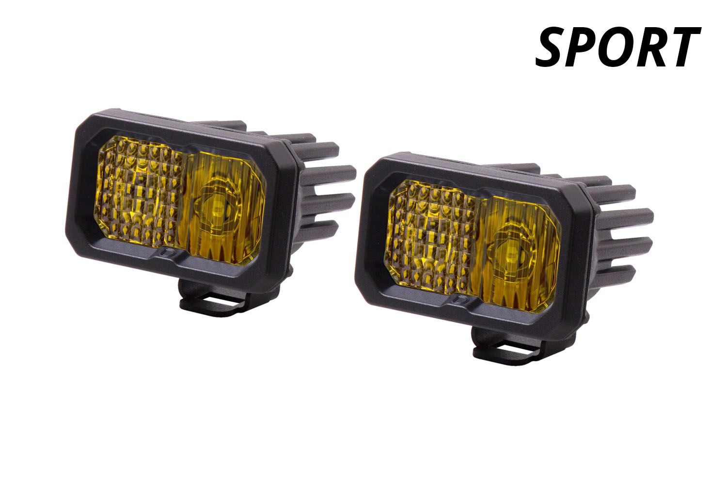 DIODE DYNAMICS | SSC2 SAE Yellow Sport Standard LED Pod (Pair)