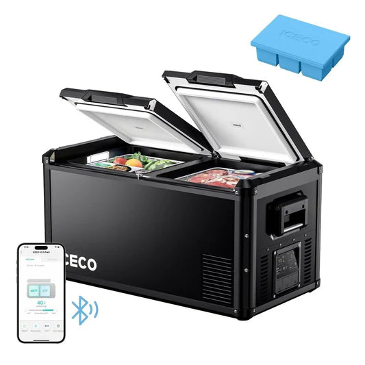 ICECO | 79.2QT VL75ProD 12V Heavy Duty Fridge Freezer With Ice Tray