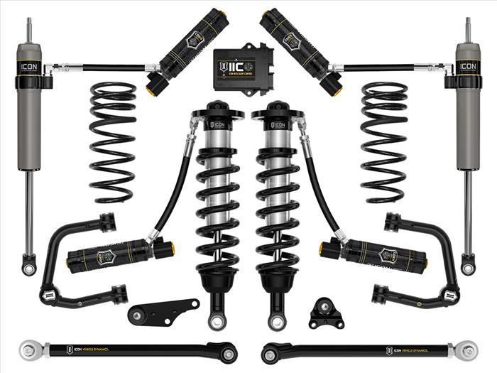 ICON VEHICLE DYNAMICS | Tacoma 4th Gen 2024 1.25-3" Lift Stage 10 Suspension System Tubular, Triple Rate Rear Springs (K53300TS)