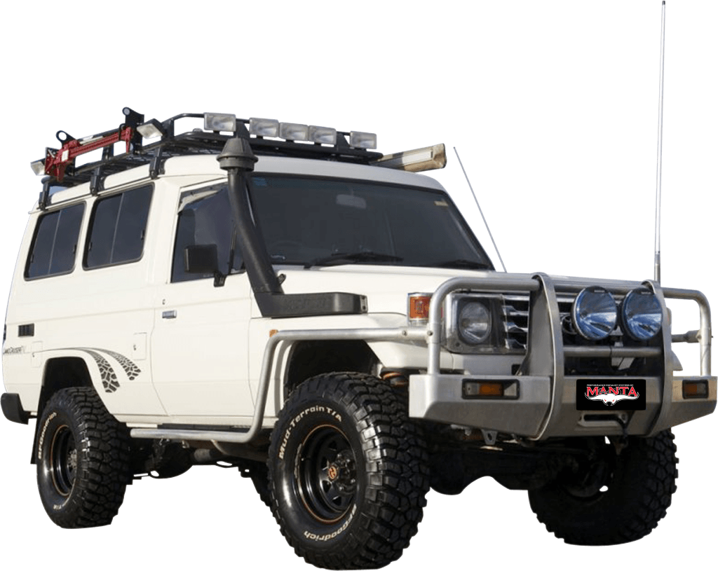 MANTA EXHAUSTS | HZJ75 & HZJ78 4.2L With Aftermarket Turbo Aluminised Steel, Suits Factory Toyota Turbo (MKTY0177)