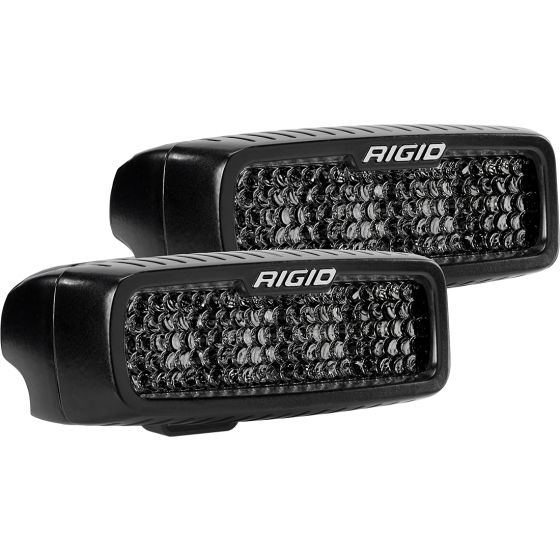 RIGID INDUSTRIES | SR-Q Series Pro Spot Diffused Midnight Surface Mount | Pair (905513BLK)