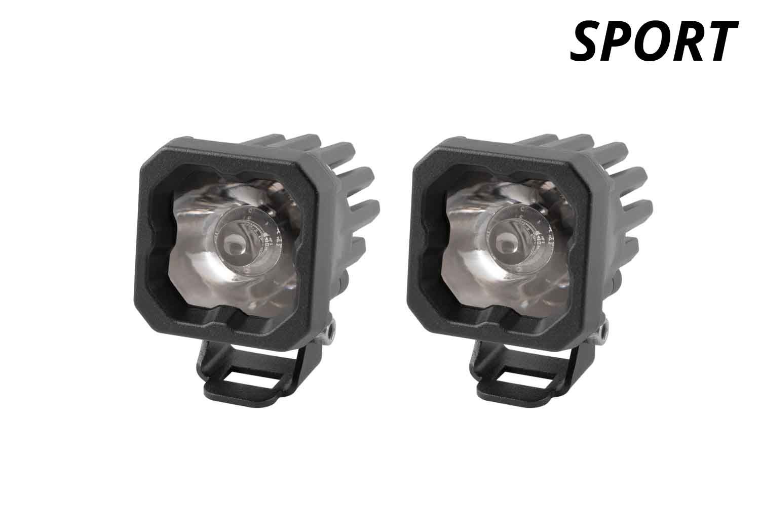 DIODE DYNAMICS | SSC1 White Sport Standard LED Pod (Pair)