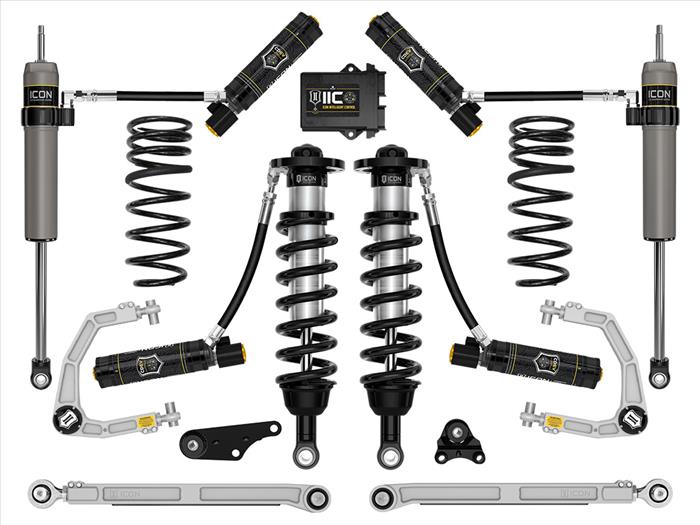 ICON VEHICLE DYNAMICS | Tacoma 4th Gen 2024 1.25-3" Lift Stage 10 Suspension System Billet Triple Rate Rear Springs (K53300S)