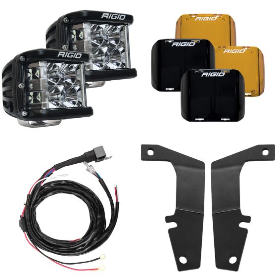 RIGID INDUSTRIES | 4Runner 5th Gen 2010-2023 A-Pillar Light Kit, Includes D-SS Flood (46703)