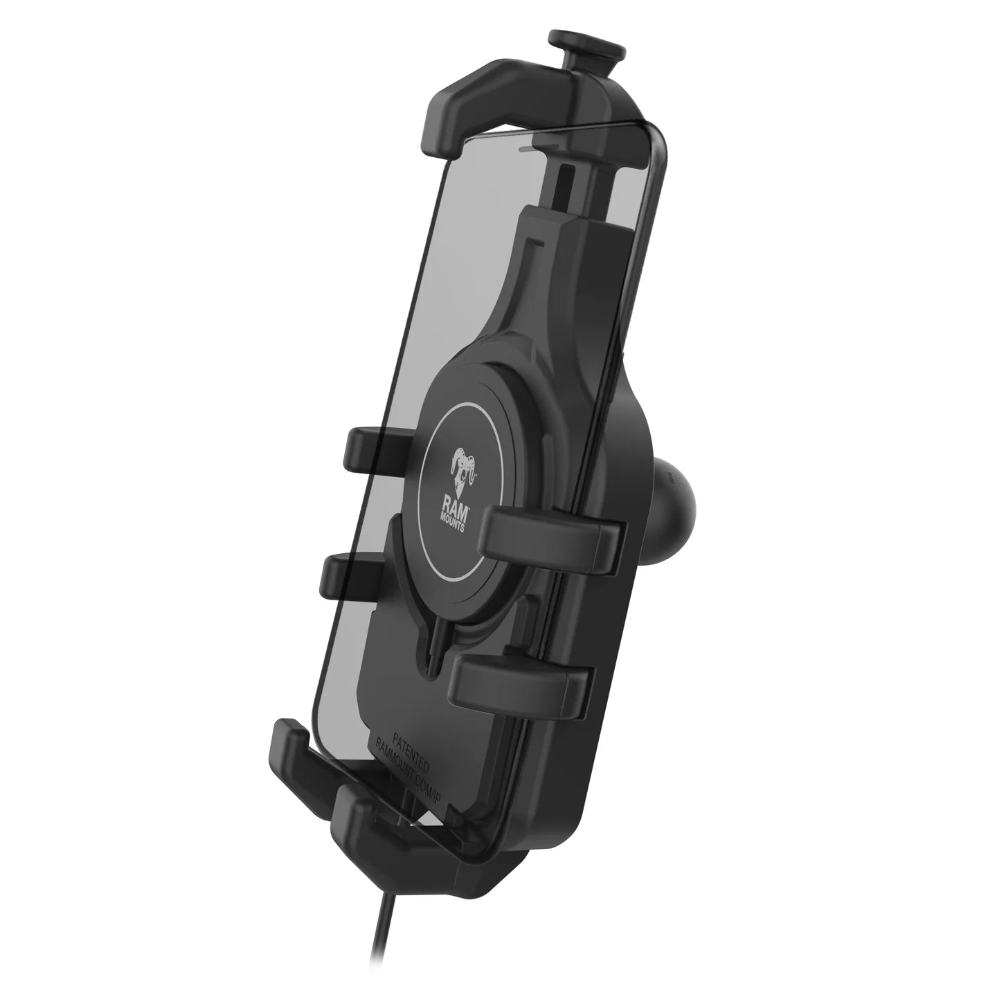 RAM MOUNTS |RAM Quick-Grip Pro with Ball & Qi2 15W Wireless Charger