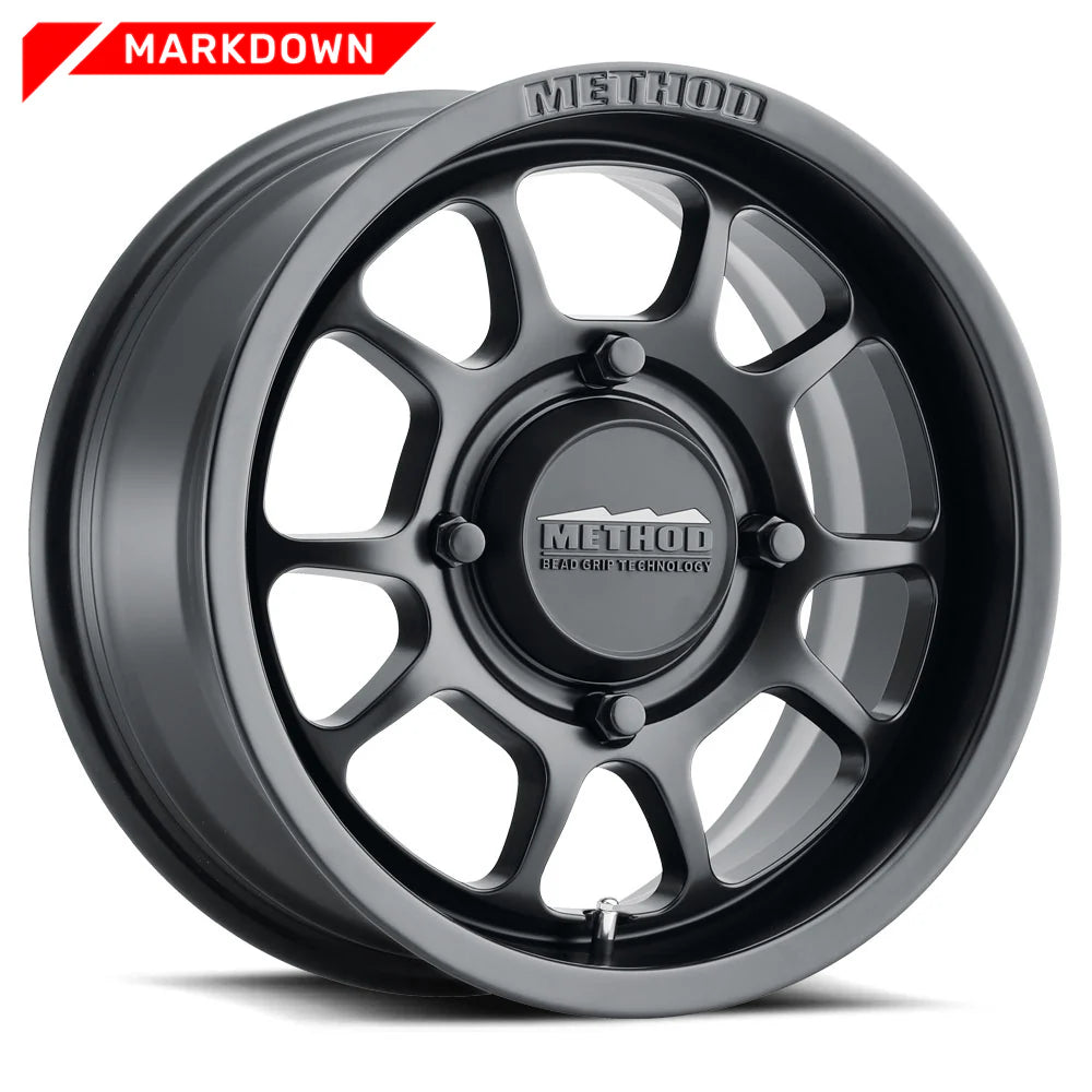 METHOD RACE WHEELS | 409 Markdown UTV Bead Grip Matte Black Single Wheel (MR40957060552)