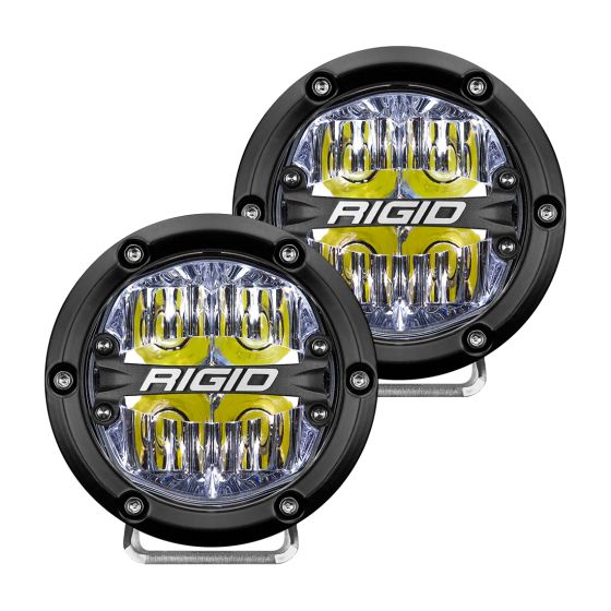 RIGID INDUSTRIES | 360-Series 4 Inch Led Off-Road Drive Optic with White Backlight| Pair (36117)