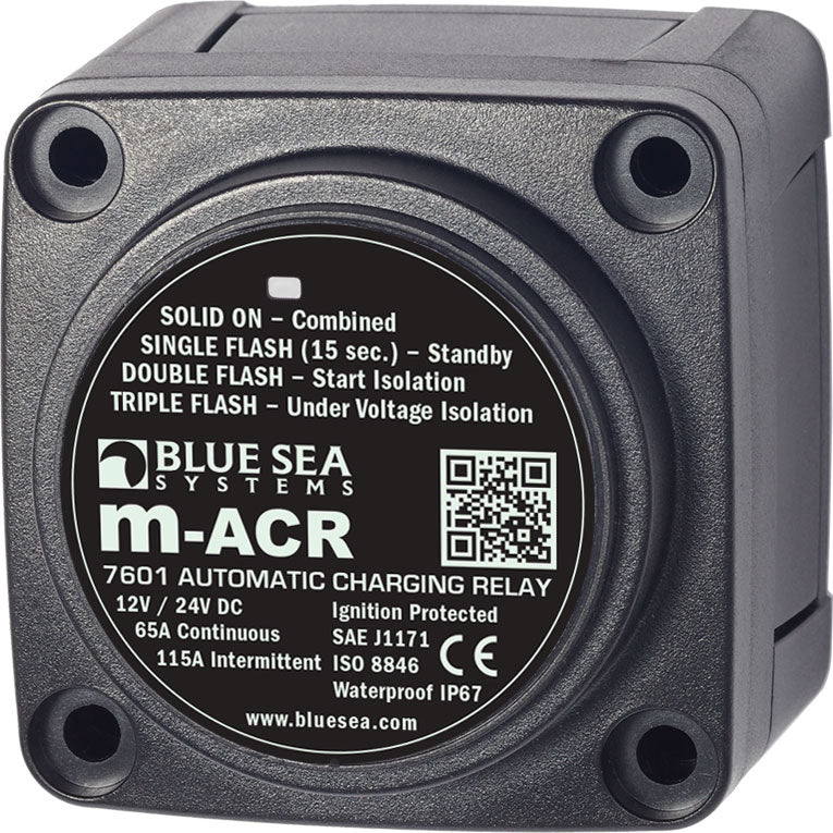 BLUE SEA SYSTEMS | M-Series Automatic Charging Relay 12/24V DC 65A (7601)