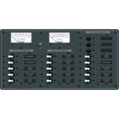 BLUE SEA SYSTEMS | Circuit Breaker Panel DC 18 Position (159678)