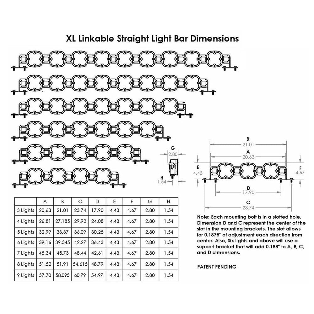 BAJA DESIGNS | XL Pro Linkable LED Light Bar - Universal