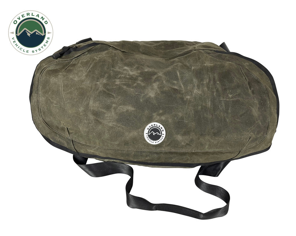 OVERLAND VEHICLE SYSTEMS | Large Duffle With Handle And Straps #16 Waxed Canvas (21029941)