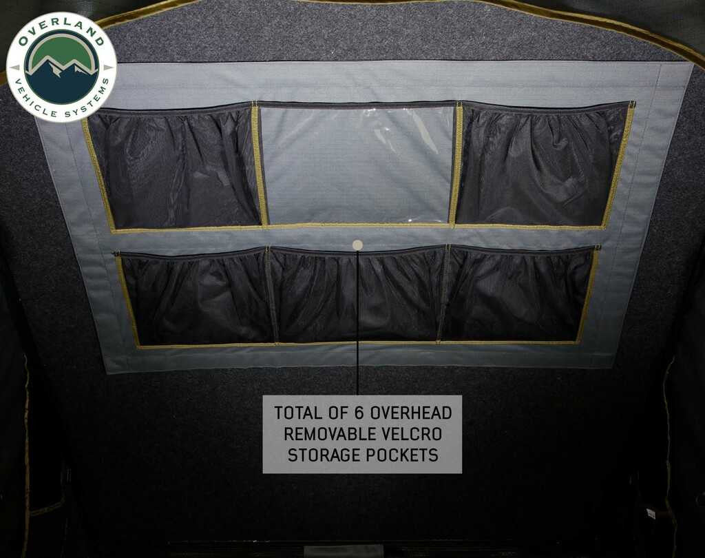 OVERLAND VEHICLE SYSTEMS | Mamba III Aluminum Roof Top Tent Overhead Internal Organizer (18099901-W11)