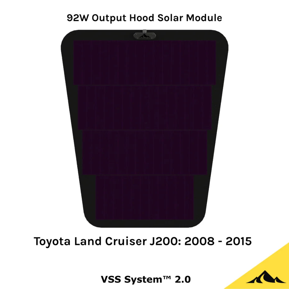 CASCADIA 4X4 | Land Cruiser 200 Series (2008-2015) Hood / Bonnet Solar Panel VSS System 2.0