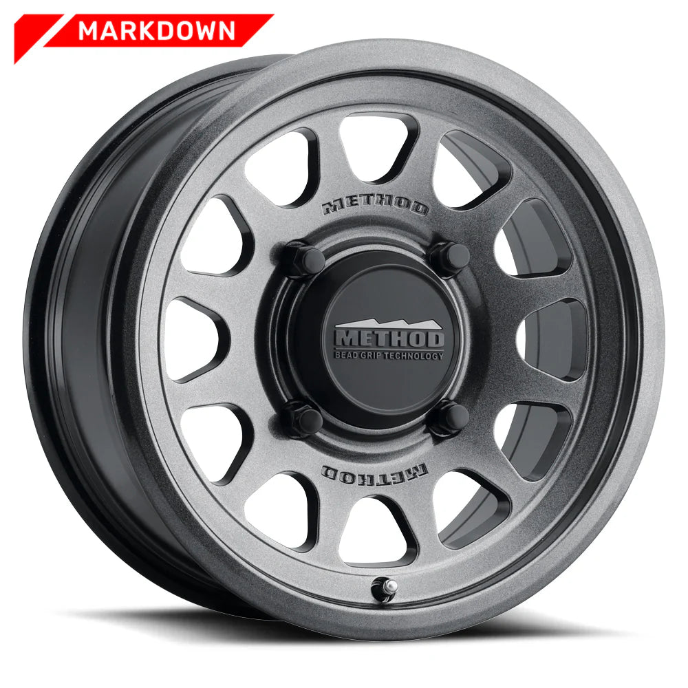 METHOD RACE WHEELS | 414 Markdown UTV Bead Grip Gloss Graphite Single Wheel (MR414510471264)