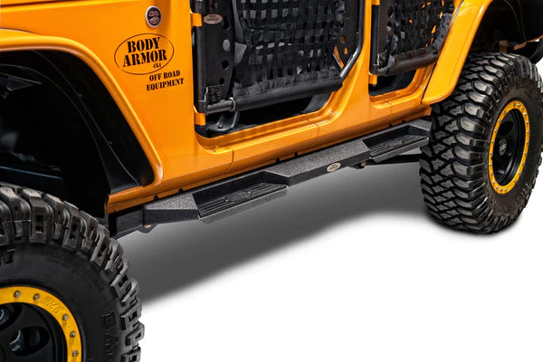 BODY ARMOR 4X4 | 2007-2018 JEEP WRANGLER JK 4 DOOR SIDE STEPS ROCKSTEPS (JK-4123)