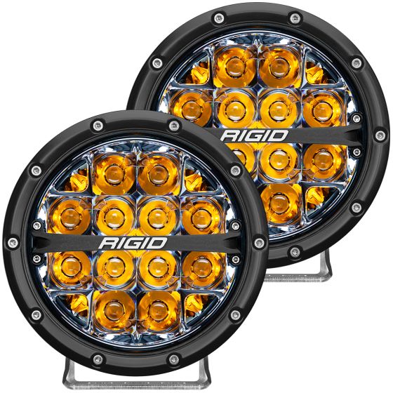 RIGID INDUSTRIES | 360-Series 6 Inch Led Off-Road Spot Optic with Amber Backlight | Pair (36201)