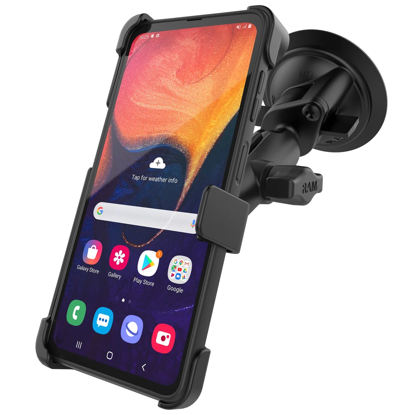 RAM MOUNTS | RAM EZ-Roll'r Suction Cup Mount for Samsung XCover Pro