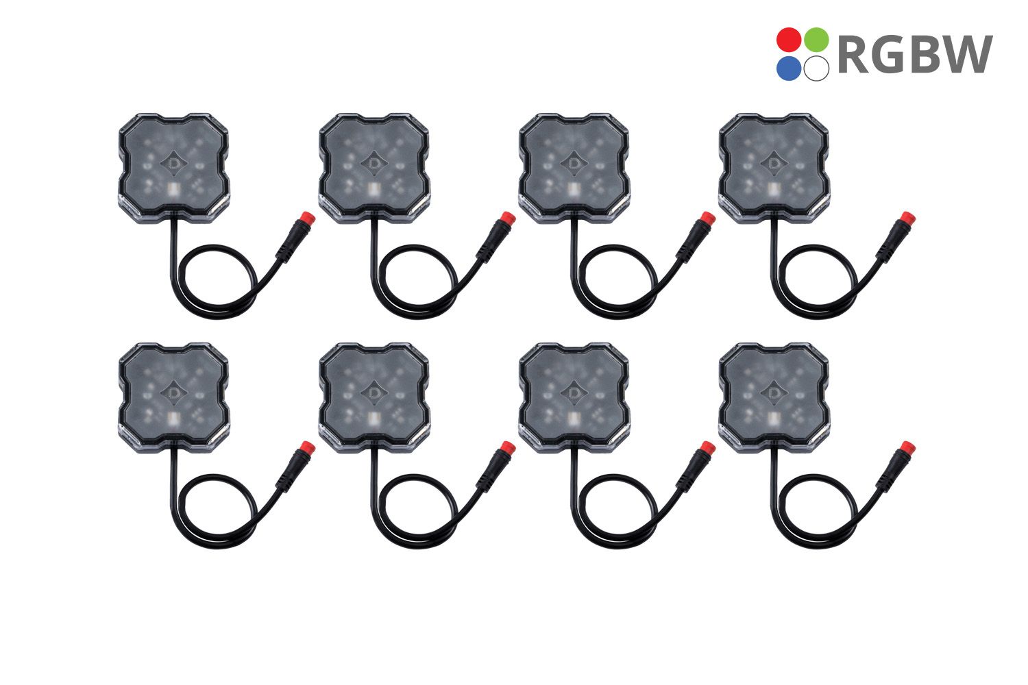 DIODE DYNAMICS | Stage Series RGBW LED Rock Light Kit (8-Pack)