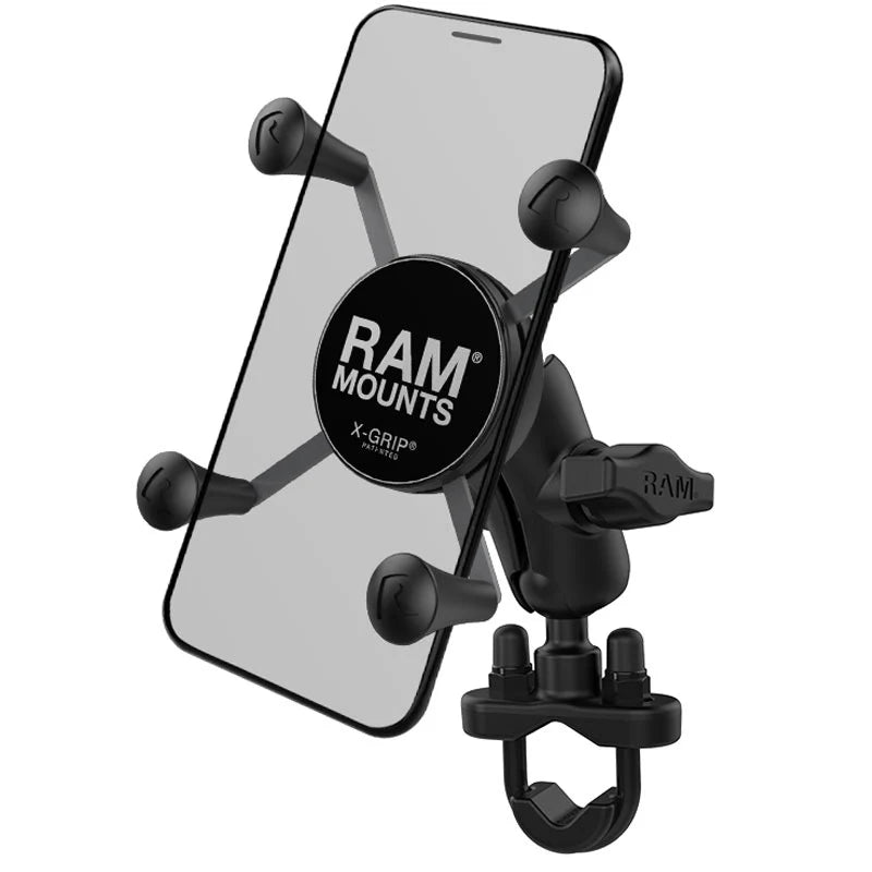 RAM MOUNTS | RAM X-Grip Phone Mount with Handlebar U-Bolt Base - Short