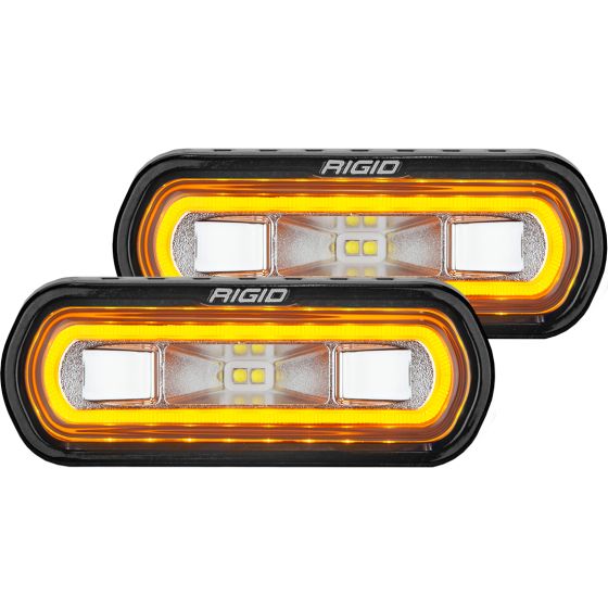 RIGID INDUSTRIES | SR-L Series Off-Road Spreader Pod Amb Halo | Pair (53123)