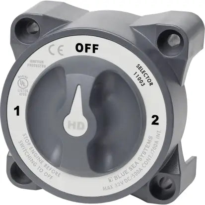 BLUE SEA SYSTEMS | Battery Selector Switch With AFD 3 Positions 500A HD-Series (210290)