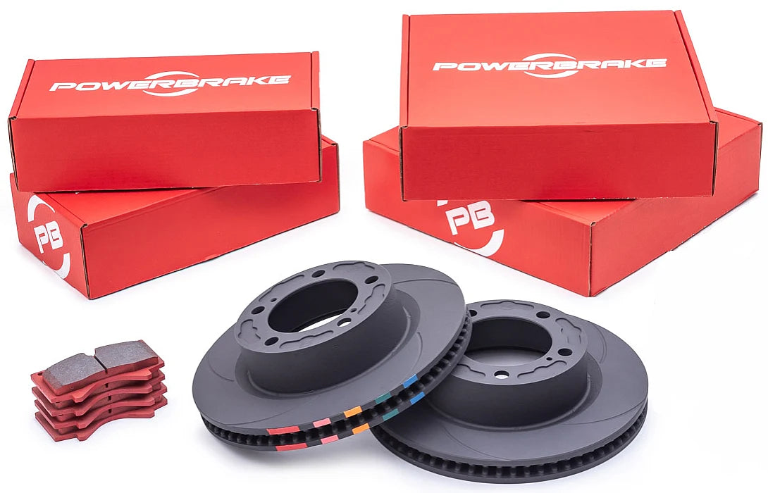 POWERBRAKE | Lexus GX460 2009-Current D-Line Brake Rotor & Pad Kit (DT1003)
